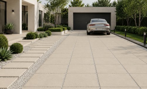 Can Porcelain Tile Be Used On A Driveway?